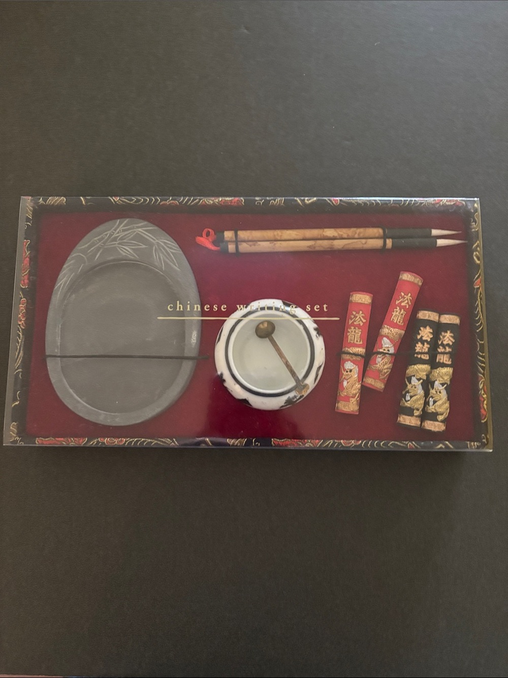 New with tags, Chinese writing set